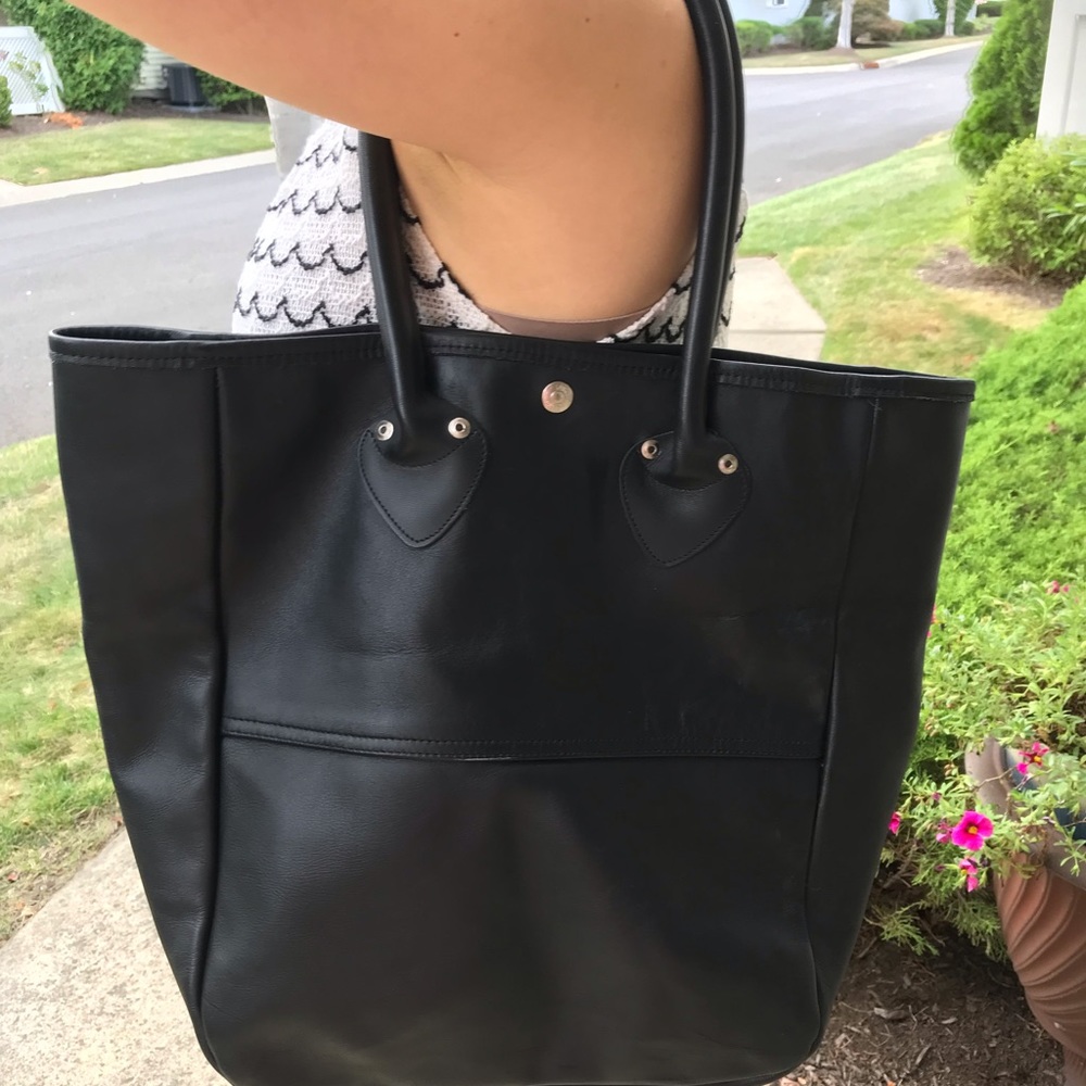 Perfecto by Schott NYC Black Leather Shoulder Bag